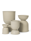 Hourglass Pot - Cashmere (4 different sizes available)